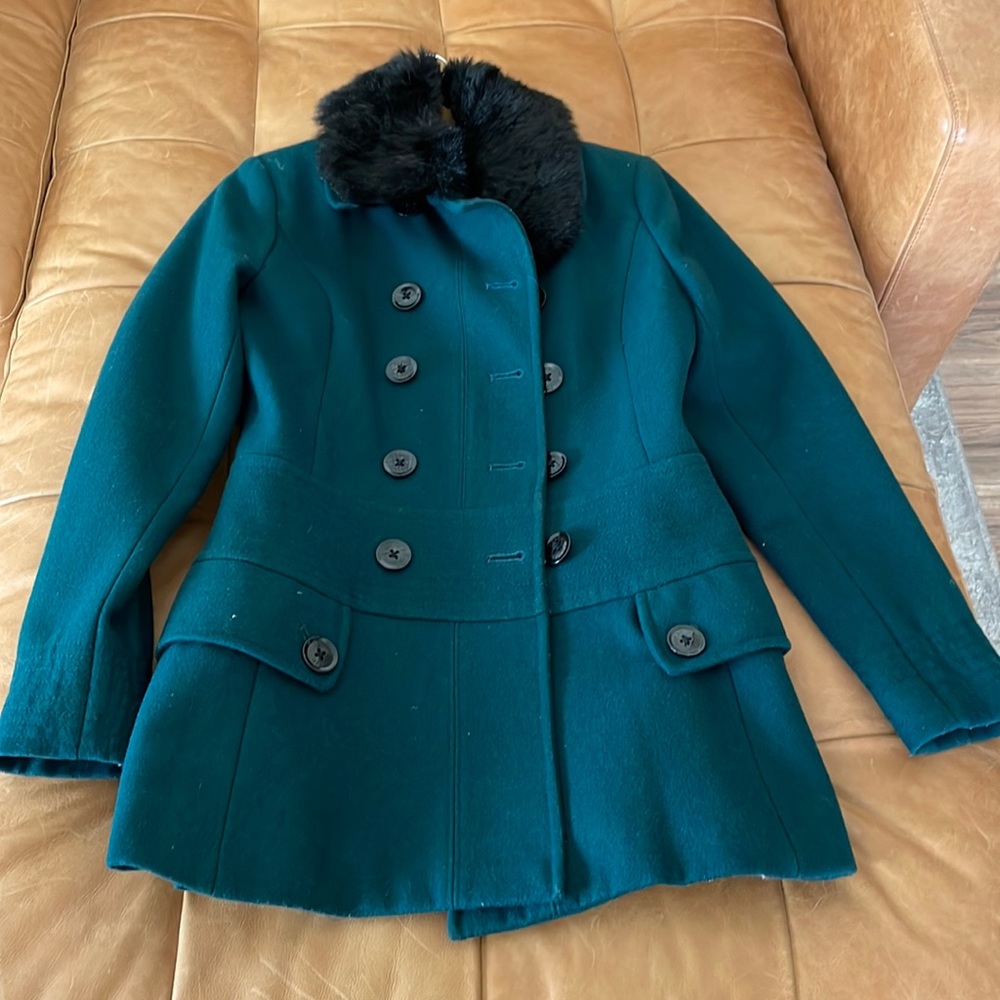 Esprit green wool coat